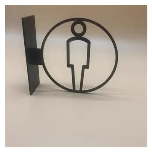 Toilettenschild Toiletten-Schild, Herren- und Damen-Badezimmer-Beschilderung, Hotel-WC-Toiletten-Beschilderung, seitlich angebrachte Toiletten-Erinnerung, öffentliche Toiletten-Beschilderung(Color:2)