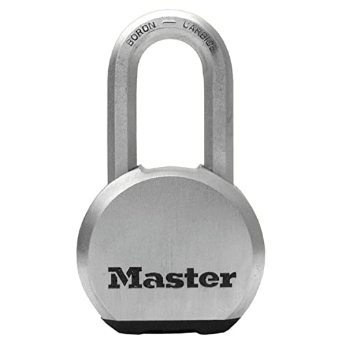 MASTER LOCK Hochleistungsvorhängeschloss [Schlüssel] [Massivem Stahl] [Außenbereich] M930EURDLH - Ideal für Lagerräume, Garagen etc.