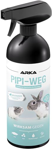 ARKA PIPI-Weg Nager - 750ml - Natürlicher Reiniger für Nagerställe, entfernt Gerüche & Flecken, biologisch abbaubar, sorgt für Hygiene in Käfigen, Ställen & Gehegen