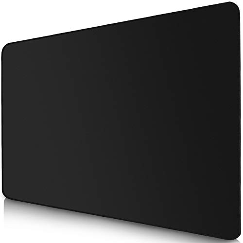 Sidorenko Gaming Mauspad - 280 x 200 mm - Vernähte Kanten - rutschfest - Mousepad mit Einer speziellen Oberfläche verbessert Geschwindigkeit und Präzision - schwarz