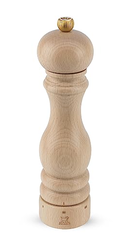 PEUGEOT - Salzmühle Paris u‘Select 22 cm - 6 voreingestellte Mahlgrade - Aus PEFC-zertifiziertem Holz - französisches Know-how - Naturfarben