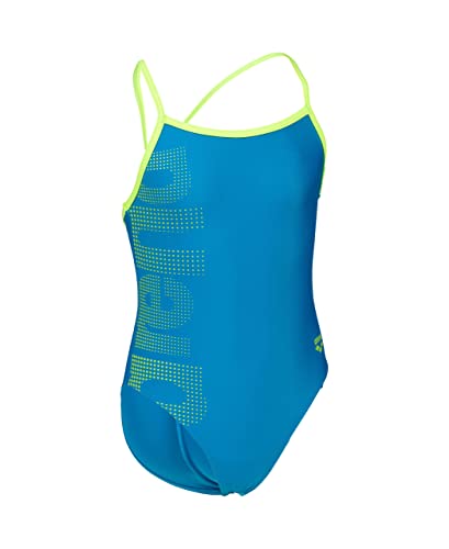 ARENA Baby - Mädchen Arena Logo Kids Girl One Piece Swimsuit, Turquoise-soft Green, 116 EU