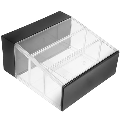 UPKOCH Puppenhaus Miniaturladen Kuchenschrank Mini-Bäckereikoffer Puppenhausladen Lebensmittelschrank Puppenhaus Kuchen Brotständer Ladenmöbel Modell Für Puppenhaus-Dekoration Schwarz