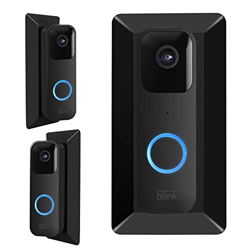 Halterung für Blink Video Doorbell, Wandplatte für Blink Video Türklingel, Verstellbar Doorbell Eckhalterung, Abgewinkelter Keilhalterung Zubehör für Blink Video Doorbell,Schwarz