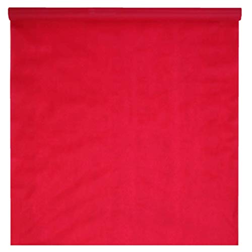 Santex 5481-7-100, großer Teppich, Blickdicht, Rot, Einwegmatte, 15 m