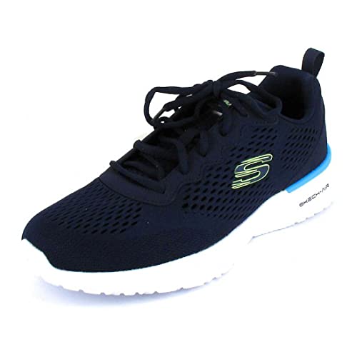 Skechers Herren Skech-air Dynamight Tuned Up Sneakers, Navy Engineered Mesh Pu Lime Trim, 45 EU