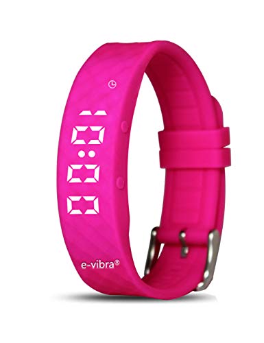 E-VIBRA Töpfchen-Trainingsuhr - Silent Vibrating Alarm Reminder Watch für Kinder und Erwachsene - mit Timer und 15 täglichen Alarmen (Hot Pink)