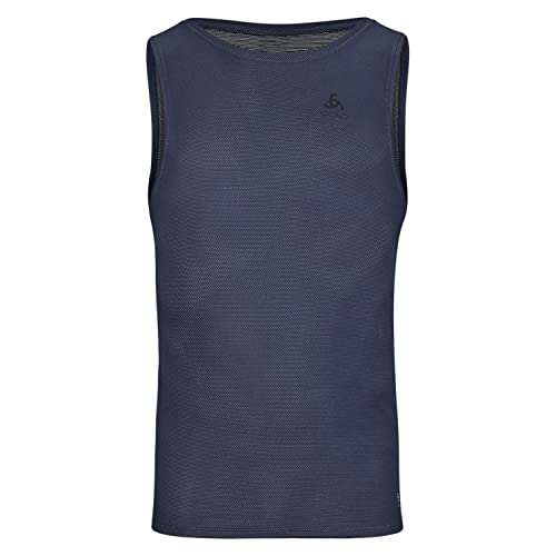 Odlo Herren Active F-dry Light Eco_141172 Funktionsunterwäsche Tanktop, Dark Sapphire, L EU