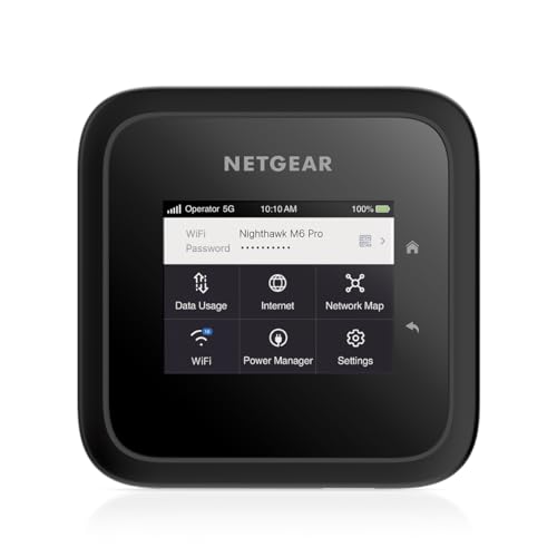 NETGEAR Nighthawk M6 Pro (MR6450) | 5G Router Sim-Karte WiFi 6E | LTE | Modem | Mobiler Hotspot| Ultraschneller, bis zu 4 GBit/s, Verbindung von bis zu 32 Geräten