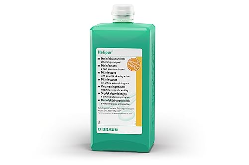 B. Braun Helipur Instrumentendesinfektion 1 Liter Flasche, hochwirksames flüssiges Desinfektionsmittelkonzentrat