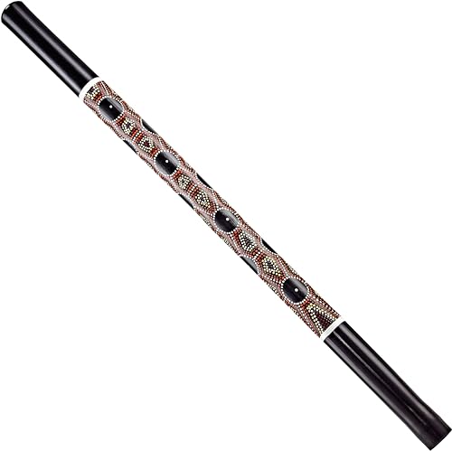 Sonic Energy Klassisches Bambus Didgeridoo – Leichtgewichtig – Bambusholz, schwarz gepunktet (DD1BK)