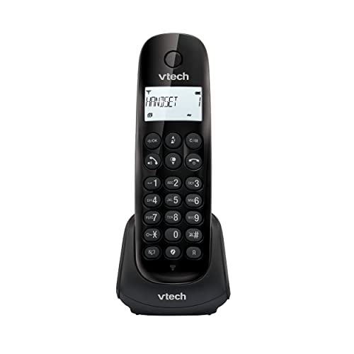 VTech CS1400 DECT Schnurlostelefon mit Anrufersperre, Festnetztelefon, Anrufererkennung/Anklopffunktion, Hintergrundbeleuchtetem Display, ECO-Modus, Freisprechfunktion, Störanrufblocker, Telefonbuch