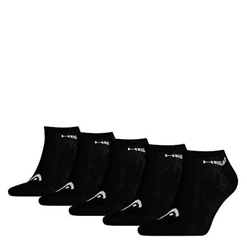 HEAD Unisex Sneaker Socken, Schwarz, 43-46 EU