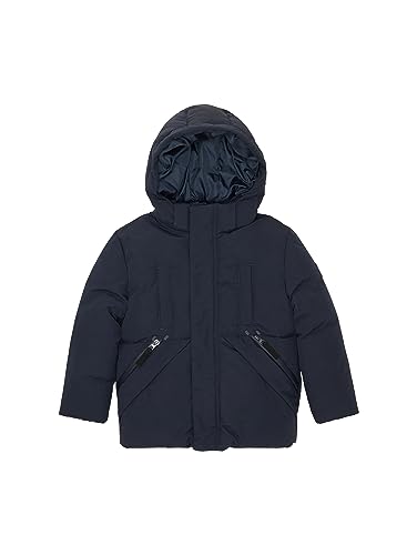 TOM TAILOR Jungen 1038482 Winter Parka mit Abnehmbarer Kapuze, 10668-sky Captain Blue, 104/110