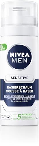 NIVEA MEN Sensitive Rasierschaum im 1er Pack (1 x 50 ml), Rasierschaum in der praktischen Reisegröße, schonender Rasierschaum für Herren