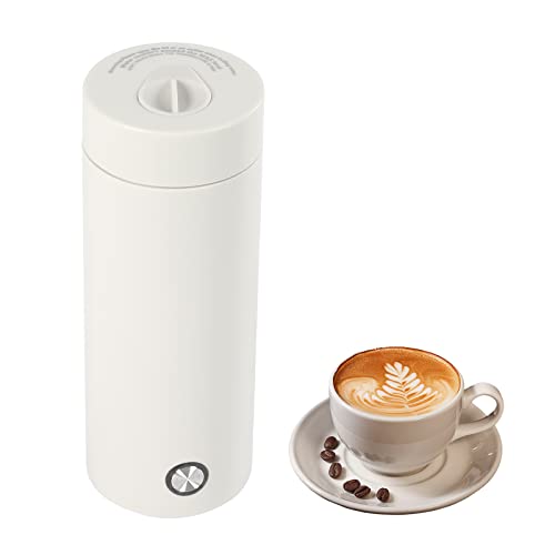 Tragbarer Wasserkocher 400 ml Reisekessel Portable Kettle Tragbarer Elektrischer Wasserkocher, Mini-elektrischer Wasserkocher für Tee, Milch, Kaffee (Weiß)