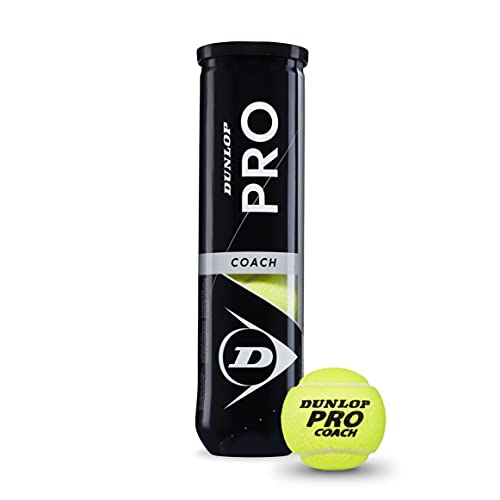 Dunlop Dunlop Tennisball PRO COACH - für Coaching und Trainingseinheiten (1x4er Dose)