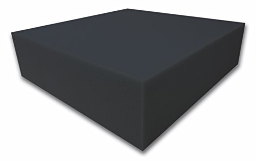 Alanpur ® Black FSE Flamm hemmend Raum Akustik Schaumstoff Dämmung Schallschutz (50 x 50 x 4 cm)