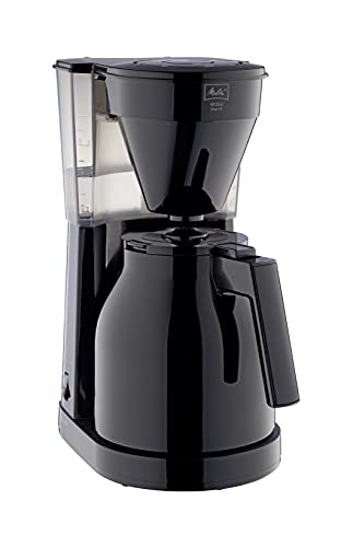 Melitta Easy Therm - Kaffeemaschine mit Thermokanne, Filterkaffeemaschine mit Tropfstopp, für bis zu 8 Tassen Kaffee, schwarz