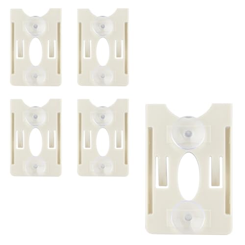 5 pcs IC-Kartenhalter,parkscheinhalter windschutzscheibe,parkausweis halterung windschutzscheibe,parkscheinhalter,Tickets Clips Parkscheinhalter Für Community-Personal-Fahrzeugmanagement(mit Saugnapf)