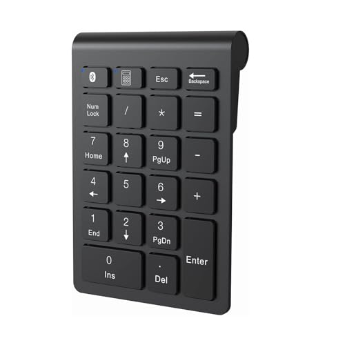 cimetech Bluetooth Numpad- kabellos ziffernblock mit 22 Tasten -10 Multifunktionstasten Multimedia-Keys Kabellos Nummernblock