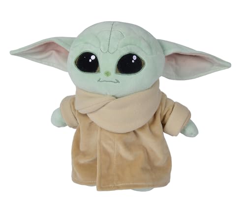 Simba 6315875778 – Disney Mandalorian, 25cm Plüschfigur, The Child, Baby Yoda, ab den ersten Lebensmonaten geeignet, Meerkleurig