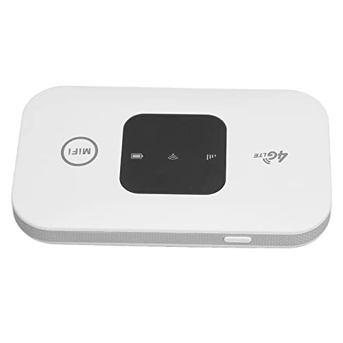 4G Mobiler WLAN Hotspot, H5577 Tragbarer Entsperrter Mobiler WLAN Hotspot, Download 150 Mbit / S, Upload 50 Mbit / S, Bis zu 10 Benutzer, WLAN Router WLAN mit Wiederaufladbarem 2100 mAh Akku, für Tele