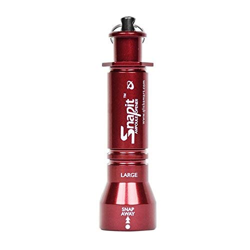 SnapIT Ampullenöffner für Glasampullen 5-25 ml (Kunststoff, Rot)