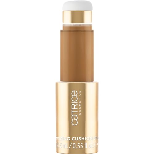 Catrice SUMMER OBSESSED Bronzing Cushion Stick, Körperbronzer, Nr. C01, Braun, natürlich, strahlend frisch, vegan, ölfrei, ohne Parfüm, ohne Alkohol, 1er Pack (16.5ml)