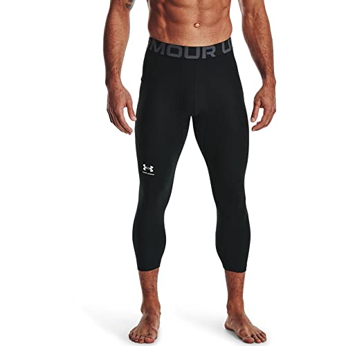 Under Armour Men's HeatGear Armour 3/4 Leggings, Black, Medium