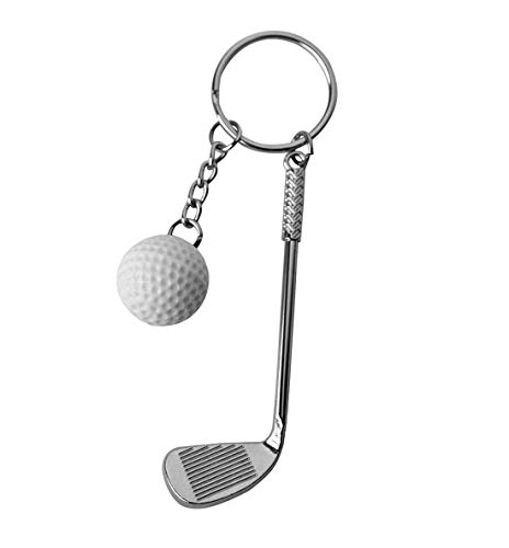 DonJordi Schlüsselanhänger Golfschläger mit Golfball - Das Geschenk für alle Golfspieler - Tolle Geschenkideen für Golfer