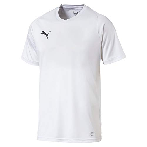 PUMA Herren Jersey, Weiß (Puma White-Puma Black), 48/50 (Herstellergröße: M) (Packung mit 2)