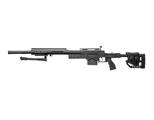 Swiss Arms Airsoft S.A.S 10 Sniper schwarz- gefedert/Spring/Aufladung Handbuch (0,5 Joule)