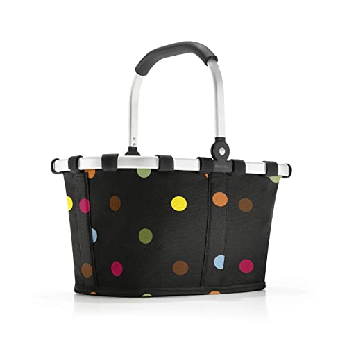 reisenthel carrybag XS dots– Stabiler Einkaufskorb mit praktischer Innentasche – Elegantes und wasserabweisendes Design