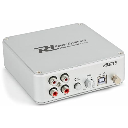 Power Dynamics PDX015 LP Digitalisierender Phono USB Vorverstärker