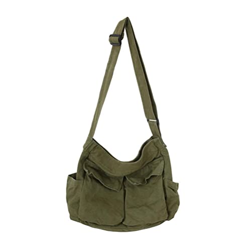 Shoulder Tote Bag, Canvas Messenger Bag Large Capacity Hobo Crossbody Bag mit Multiple Pockets Casual Bags Shoulder Tote Bag for Women and Men,34 x 15 x 40 cm