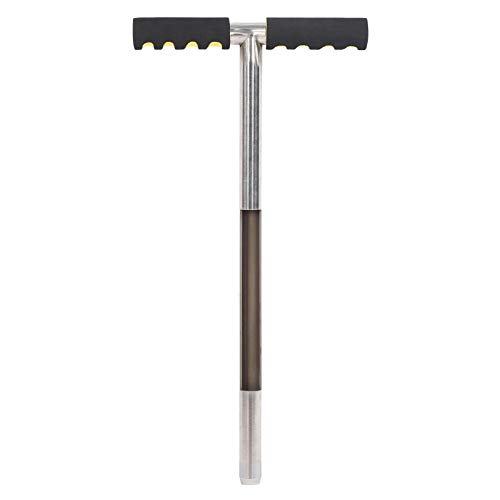 Wakects Soil Sampler Sonde 51 cm, Edelstahl-Bodenprobe, T-Style Griff, Sampler für Bodensonde für Golfschläger