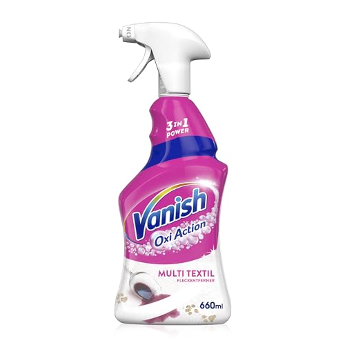 Vanish Oxi Action Multi-Textil Fleckenentfernerspray – 1 x 660 ml – Textilreiniger für Teppiche und Polster – Gegen Schmutz und Geruch nach Urin