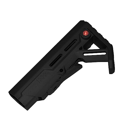 Ranstac MOE Tactical CTR Triangle Back Airsoft Zubehör für M4 CJ/SJHT-01 (MOD Schwarz)