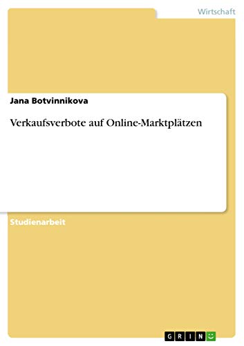 Verkaufsverbote auf Online-Marktplätzen