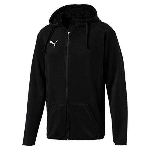 PUMA Herren LIGA Casual Hoody Jacket Jacke, Puma Black-Puma White, S