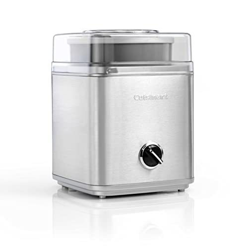 Cuisinart Deluxe Eismaschine | Frozen Yogurt Maker & Sorbet Maker | Hausgemachte Desserts | Einfach zu Hause zu verwenden | Fertig in 25 Minuten | 5 Jahre Garantie | 2L Kapazität | Silber ICE30BCU