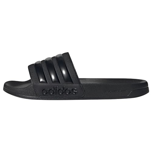 adidas Unisex Adilette Shower Slides, Core Black / Core Black / Core Black, 43 1/3