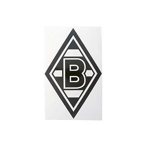 Borussia Mönchengladbach Aufkleber Sticker RAUTE | Schwarz | Offizieller Fanartikel