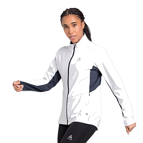 Odlo Damen Langlauf Jacke MARKENES, white - dark sapphire, L