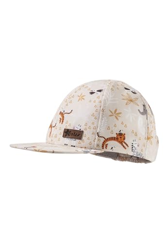 Sterntaler Baseball -Cap Zootiere - Basecap Jungen - Schildkappe für Kinder mit Gummiband aus Baumwolle mit Zootieren - schützt Kopf und Augen vor der Sonne - Basecap für Kinder - beige, 51