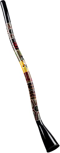 Meinl Percussion Synthetic Series Didgeridoo - 51 Zoll / 130 cm S-Form Didgeridoo - C Stimmung - Kunststoff, Mehrfarbig (SDDG2-BK)