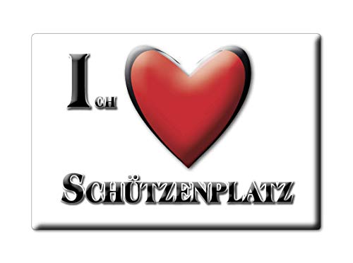 Enjoymagnets SCHÜTZENPLATZ (NI) SOUVENIR DEUTSCHLAND NIEDERSACHSEN FRIDGE MAGNET KÜHLSCHRANK MAGNET ICH Liebe I LOVE