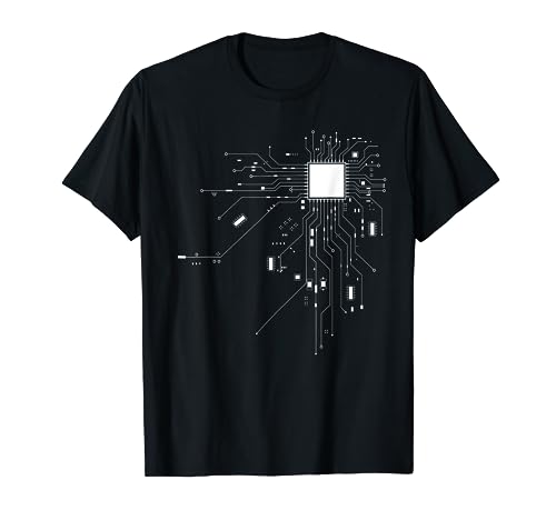 CPU Technik Nerd Computerchip Informatiker Programmierer T-Shirt