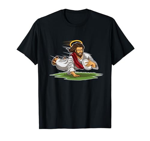 Rugby Jesus Dots Lustige Rugby-Illustration T-Shirt